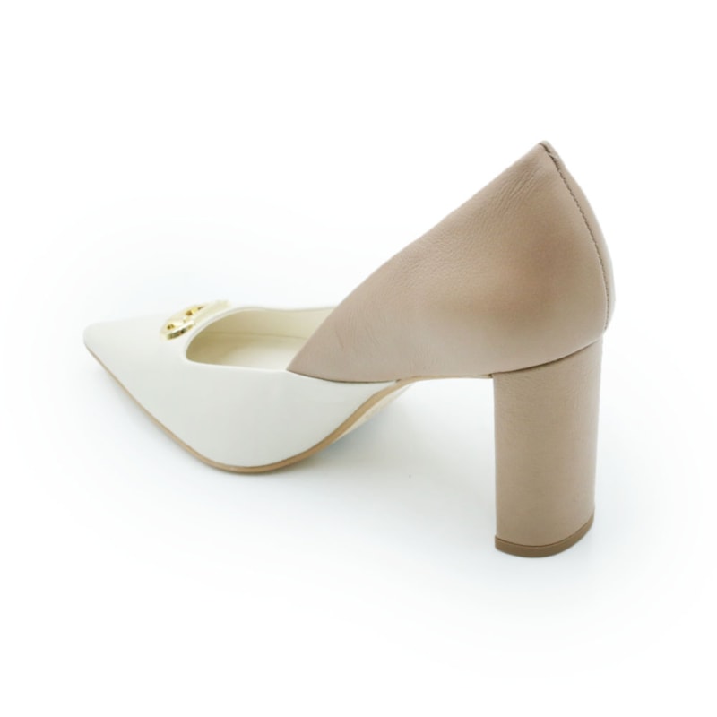 FEMININO SCARPIN ALTO LUZ DA LUA  80230035 PANNA/MOUSSE-PANNA