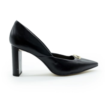 FEMININO SCARPIN ALTO LUZ DA LUA  80230035 PANNA PRETO