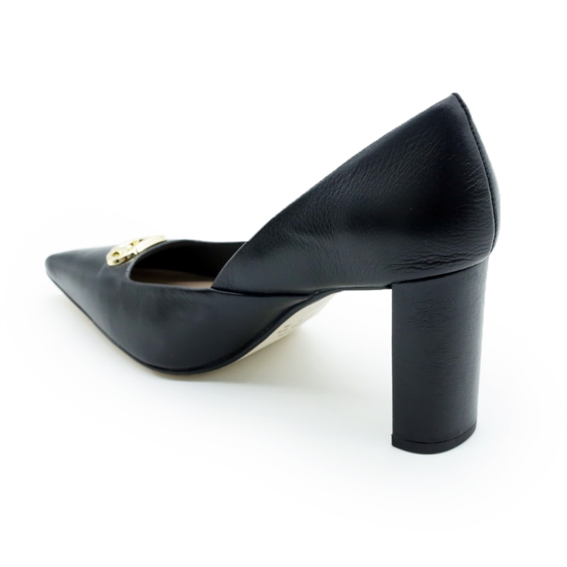 FEMININO SCARPIN ALTO LUZ DA LUA  80230035 PANNA PRETO