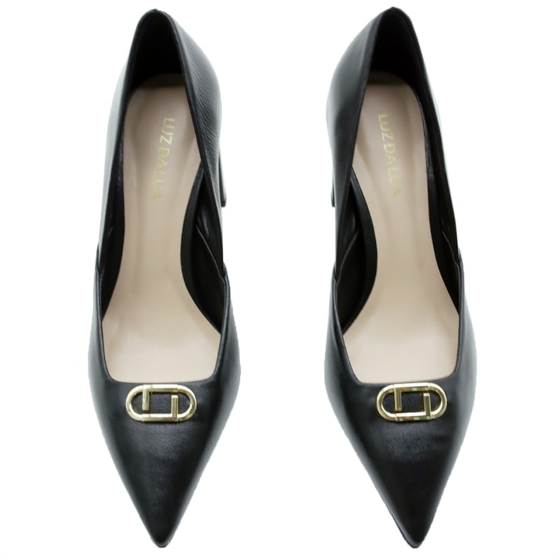 FEMININO SCARPIN ALTO LUZ DA LUA  80230035 PANNA PRETO
