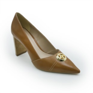 FEMININO SCARPIN ALTO LUZ DA LUA 80230061 2 CARAMELO