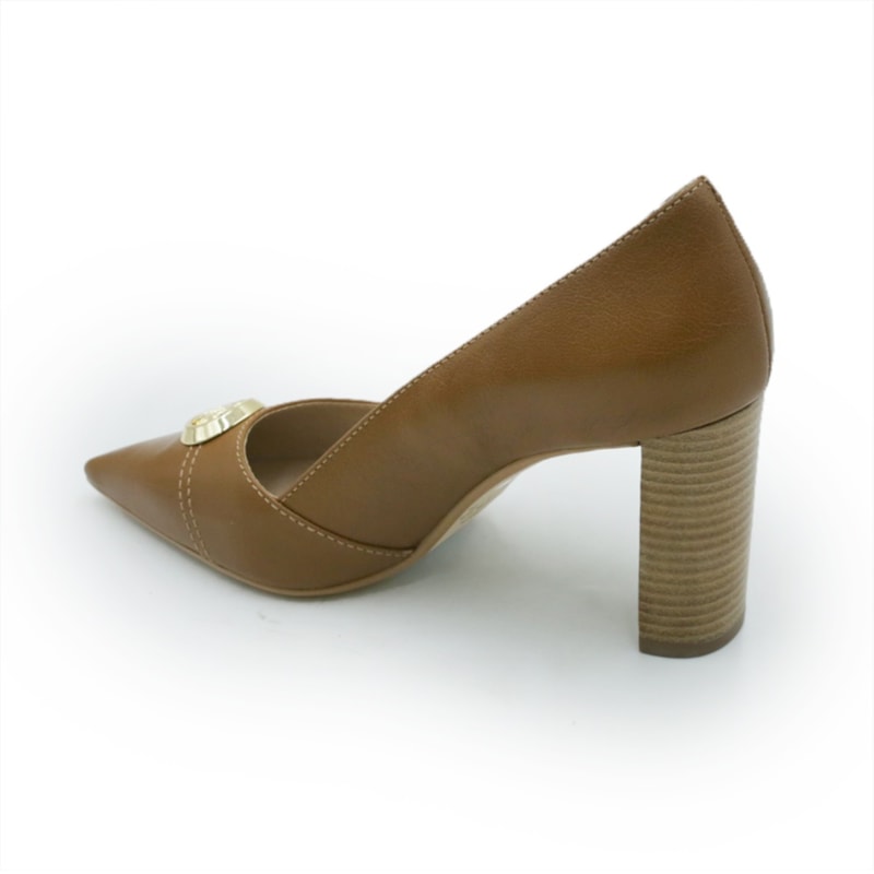 FEMININO SCARPIN ALTO LUZ DA LUA 80230061 2 CARAMELO