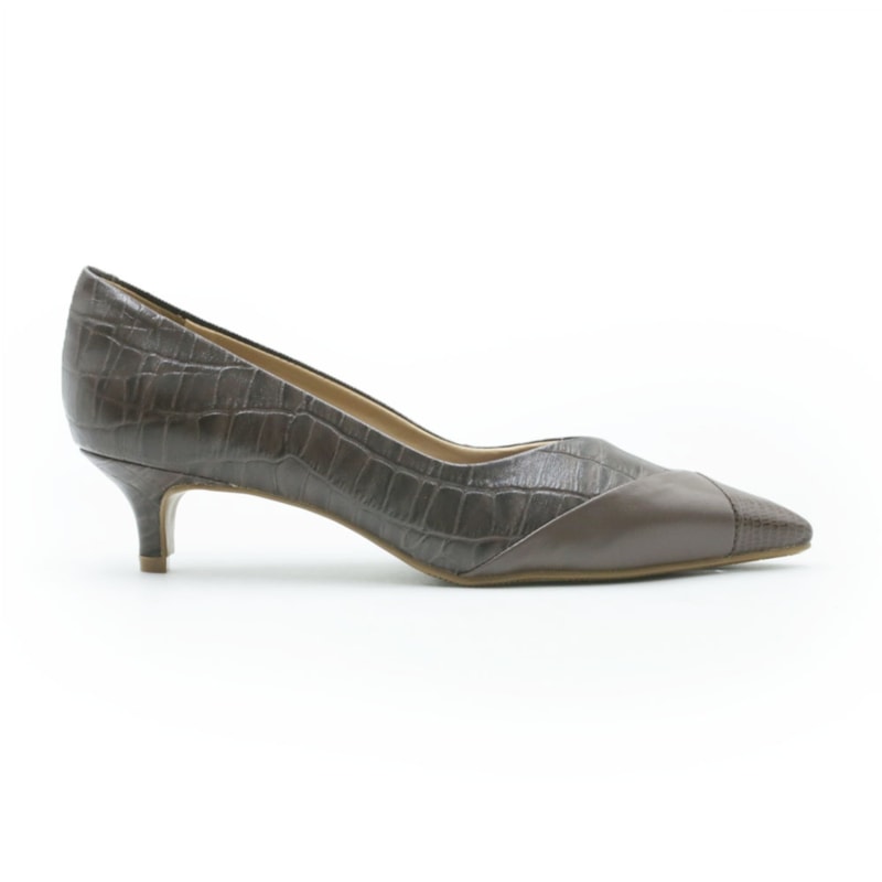 FEMININO SCARPIN BAIXO FERRETTI 34901 LEZARD CAF?