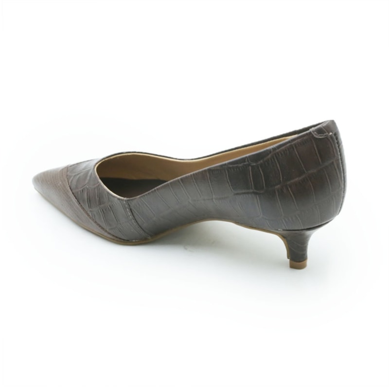 FEMININO SCARPIN BAIXO FERRETTI 34901 LEZARD CAF?