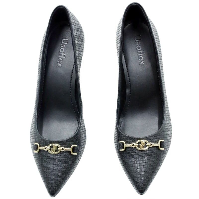 FEMININO SCARPIN MEDIA USAFLEX AM31002001 PRETO