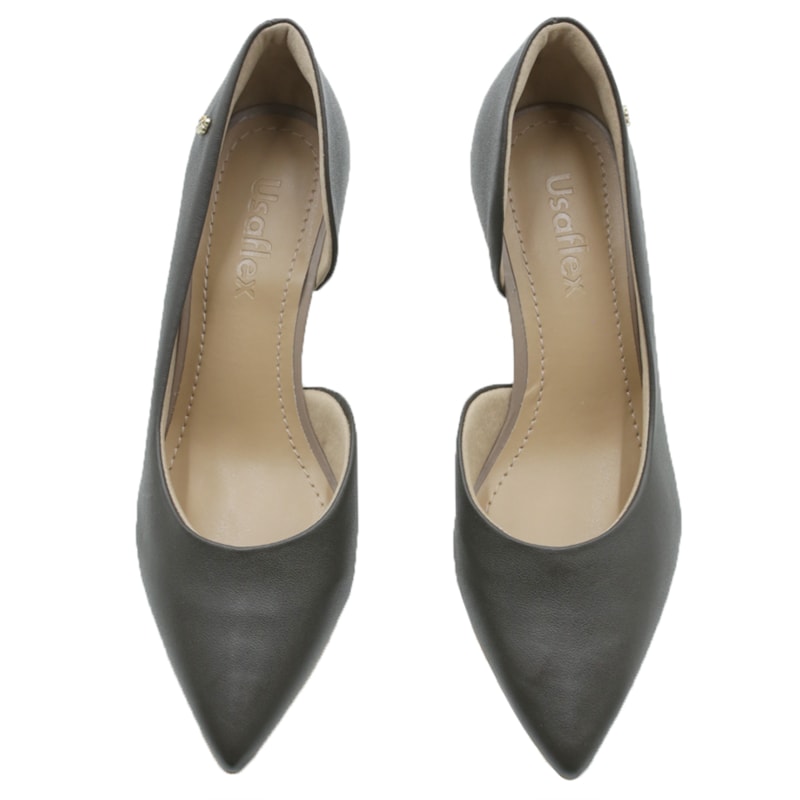 FEMININO SCARPIN MEDIA USAFLEX  Z7613016 GANACHE