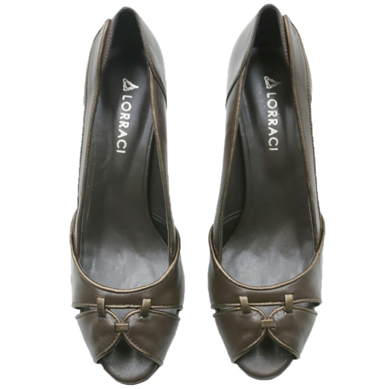 FEMININO SCARPIN MEDIO LORRACI KAL 8615 MESTICO CHOCOLATE