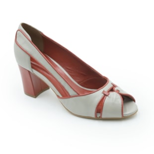 FEMININO SCARPIN MEDIO LORRACI KAL 8615 PELICA ALUMINIO