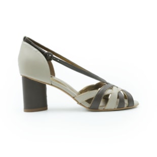 FEMININO SCARPIN MEDIO LORRACI KALIL 8514 MESTICO CHOCOLATE