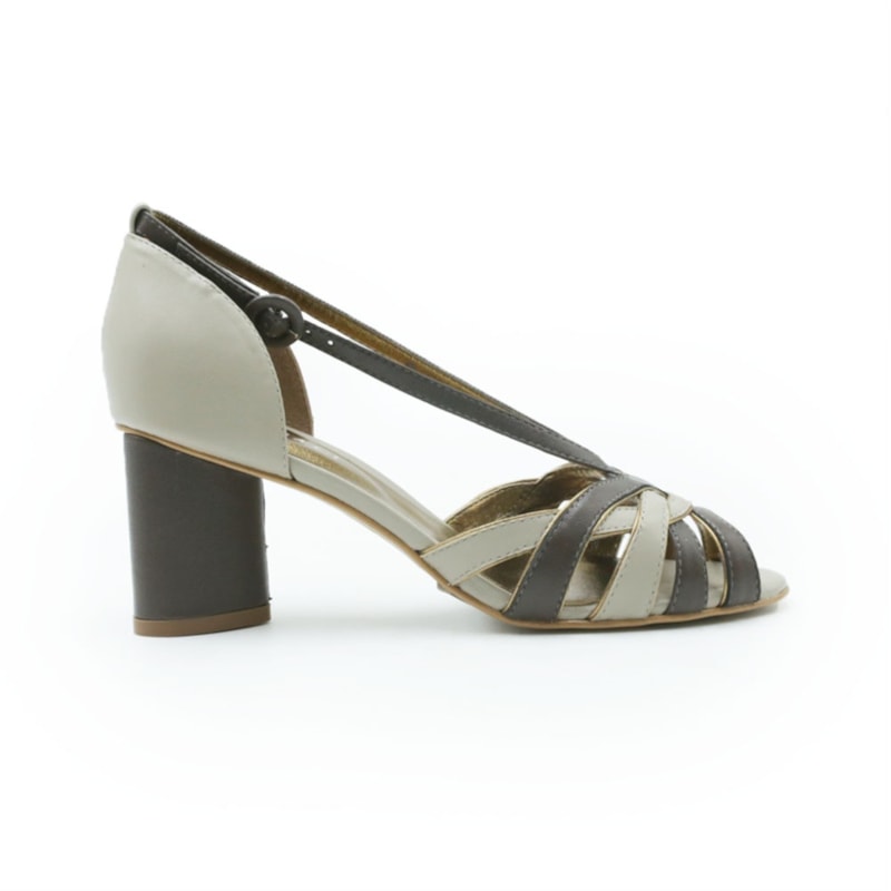 FEMININO SCARPIN MEDIO LORRACI KALIL 8514 MESTICO CHOCOLATE