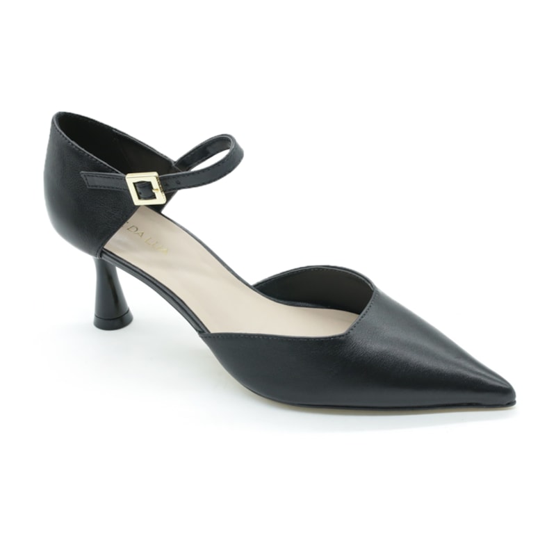 FEMININO SCARPIN MEDIO LUZ DA LUA 60750003 SAARA PRETO