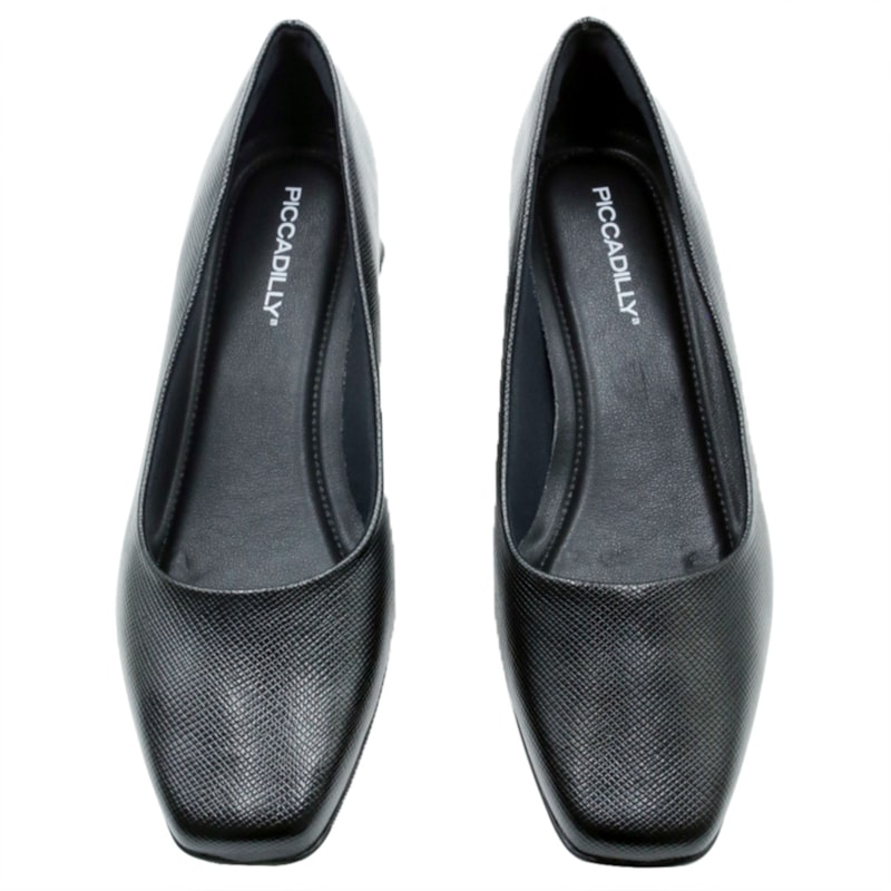 FEMININO SCARPIN MEDIO PICCADILLY  160055 138 LUX PRETO