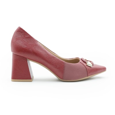 FEMININO SCARPIN MEDIO USAFLEX AL22006 VERMELHO ROUGE