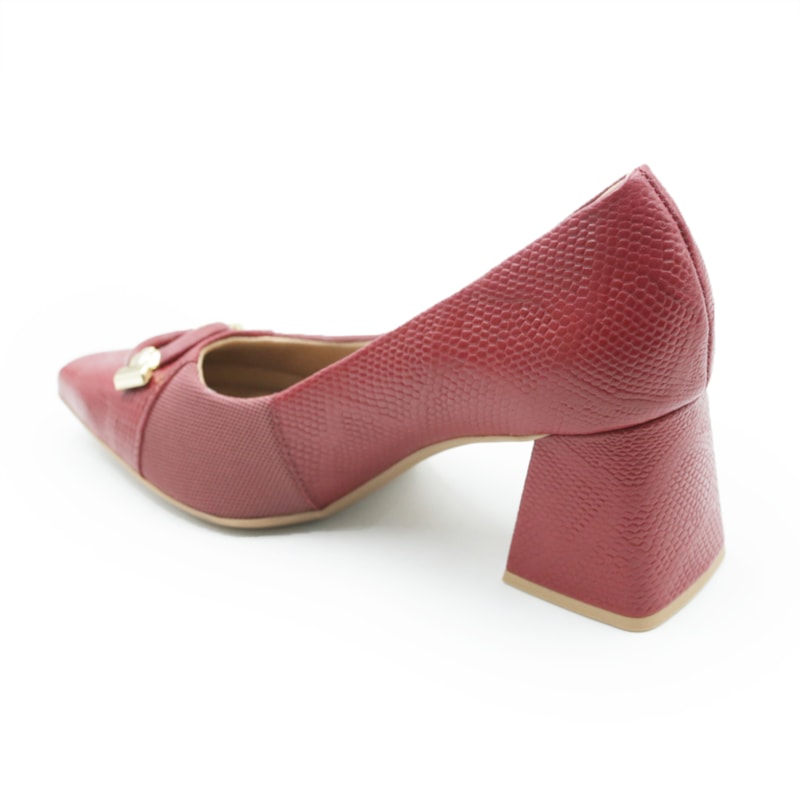 FEMININO SCARPIN MEDIO USAFLEX AL22006 VERMELHO ROUGE