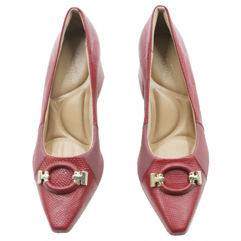 FEMININO SCARPIN MEDIO USAFLEX AL22006 VERMELHO ROUGE