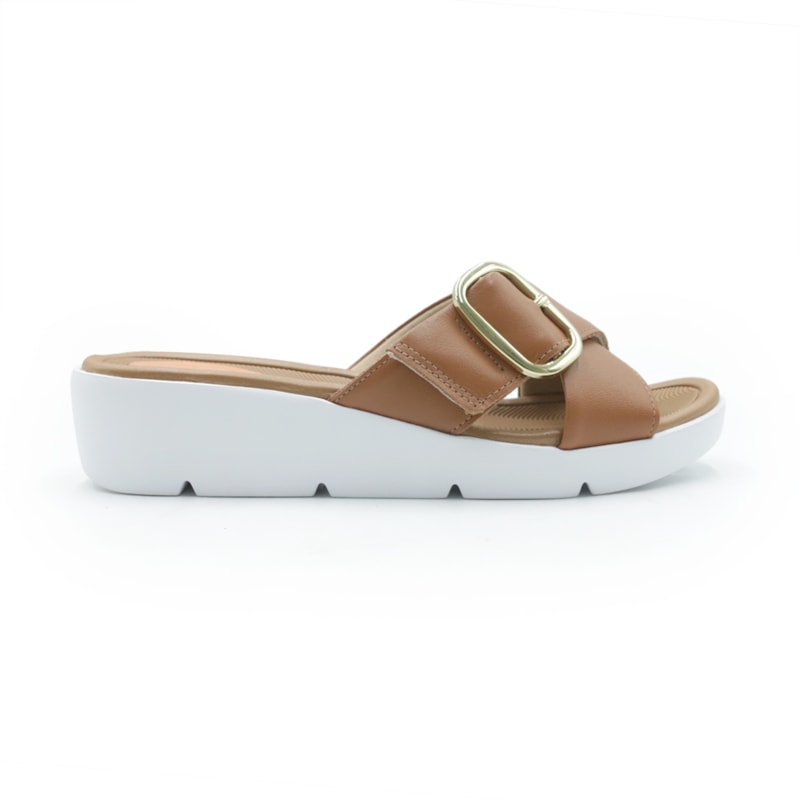 FEMININO TAMANCO ANABELA USAFLEX  AL43009005 DOCE DE LEITE