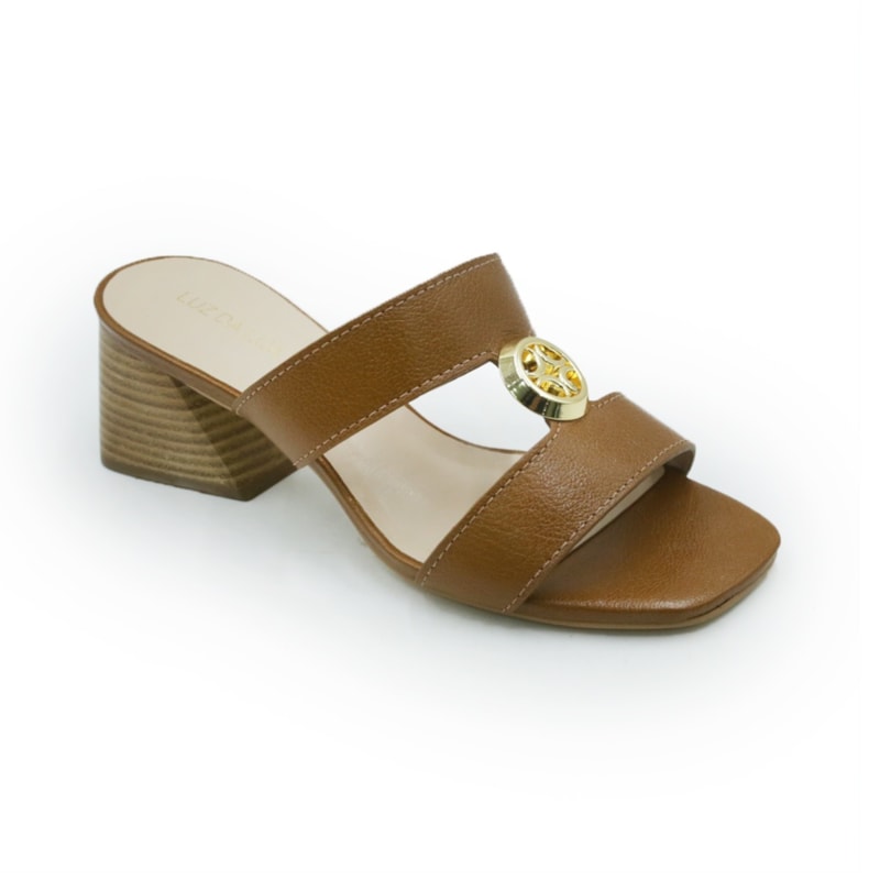 FEMININO TAMANCO BAIXO LUZ DA LUA 60160023 3 CARAMELO