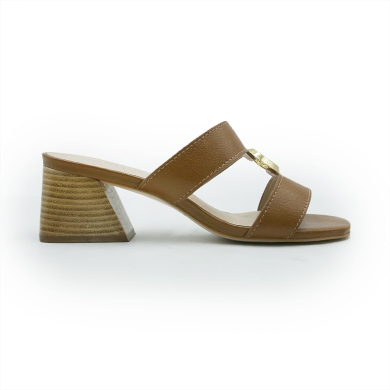 FEMININO TAMANCO BAIXO LUZ DA LUA 60160023 3 CARAMELO