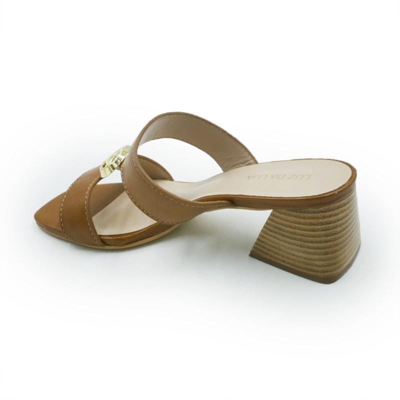 FEMININO TAMANCO BAIXO LUZ DA LUA 60160023 3 CARAMELO