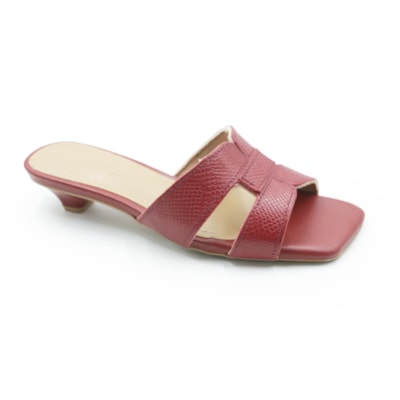 FEMININO TAMANCO BAIXO USAFLEX AN28003 VERMELHO ROUGE
