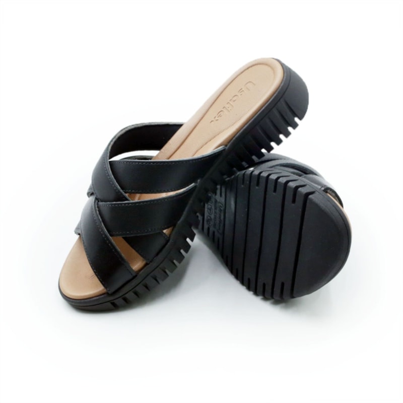 FEMININO TAMANCO BAIXO USAFLEX  UC21002005 PRETO