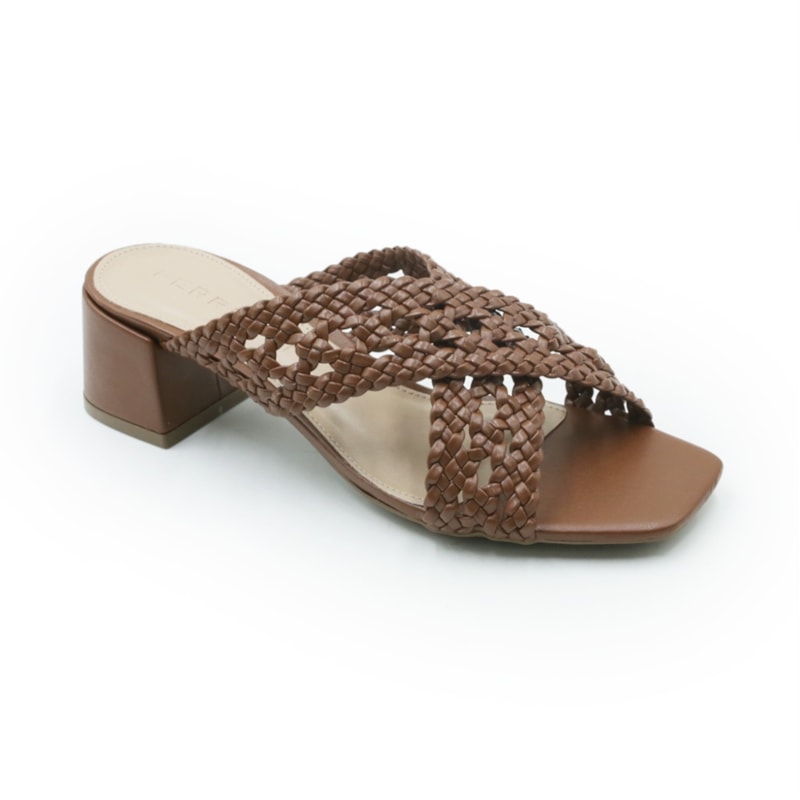 FEMININO TAMANCO MEDIO FERRETTI 54058 TRESSE CONHAQUE