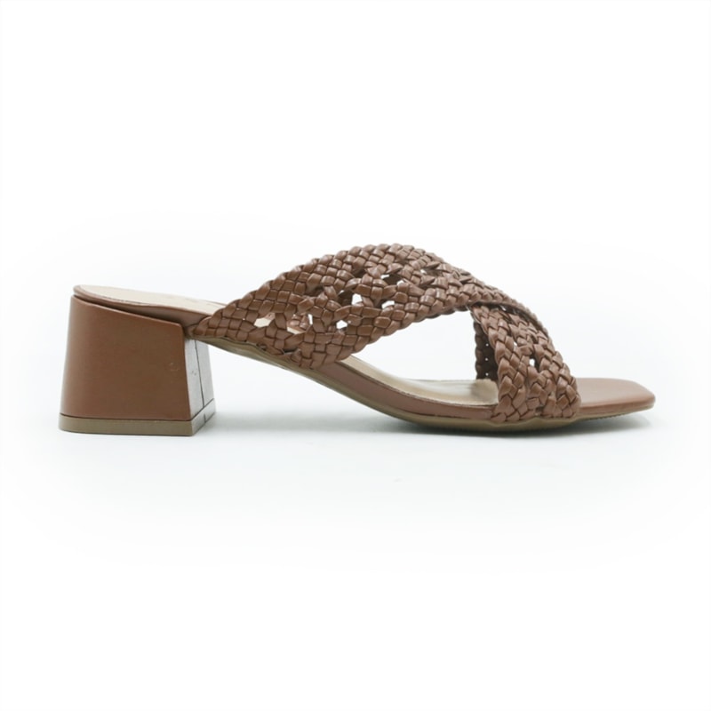 FEMININO TAMANCO MEDIO FERRETTI 54058 TRESSE CONHAQUE