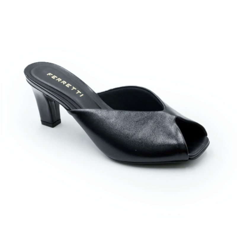 FEMININO TAMANCO MEDIO FERRETTI  7126A 21088 INTENSE PRETO