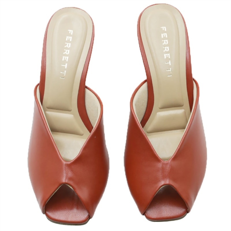 FEMININO TAMANCO MEDIO FERRETTI  7126A 21088 INTENSE RUM