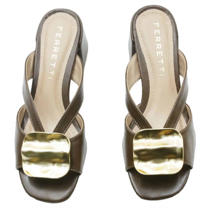 FEMININO TAMANCO MEDIO FERRETTI  890067 MADRI CAFE