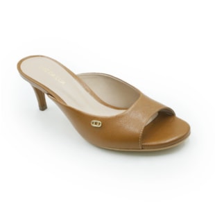 FEMININO TAMANCO MEDIO LUZ DA LUA 80840002 14 CARAMELO