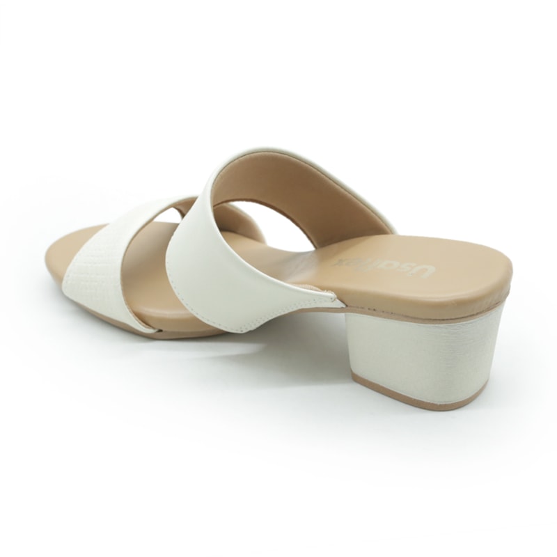 FEMININO TAMANCO MEDIO USAFLEX AE3201044 MARFIM