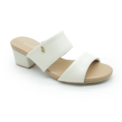 FEMININO TAMANCO MEDIO USAFLEX AE3201044 MARFIM