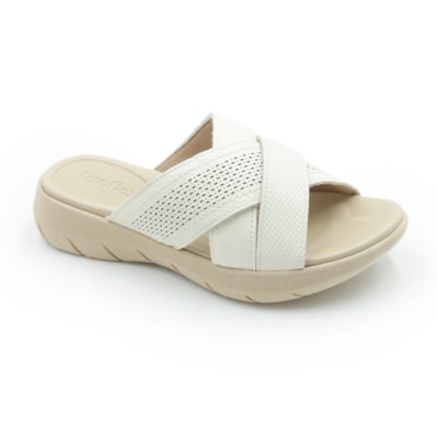 FEMININO TAMANCO MEDIO USAFLEX AL14008007 MARFIM