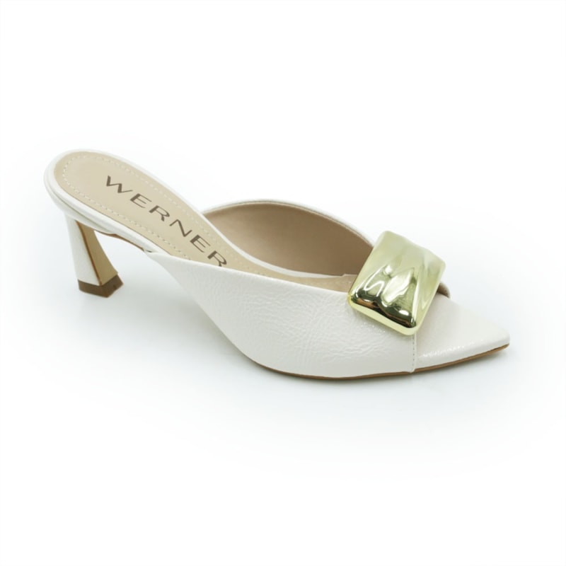 FEMININO TAMANCO MEDIO WERNER  15177067 VERNIZ SHOW PRETO