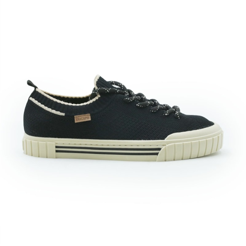 FEMININO TENIS CASUAL ANA CAPRI C3040500050008 PRETO-CRU/PRETO