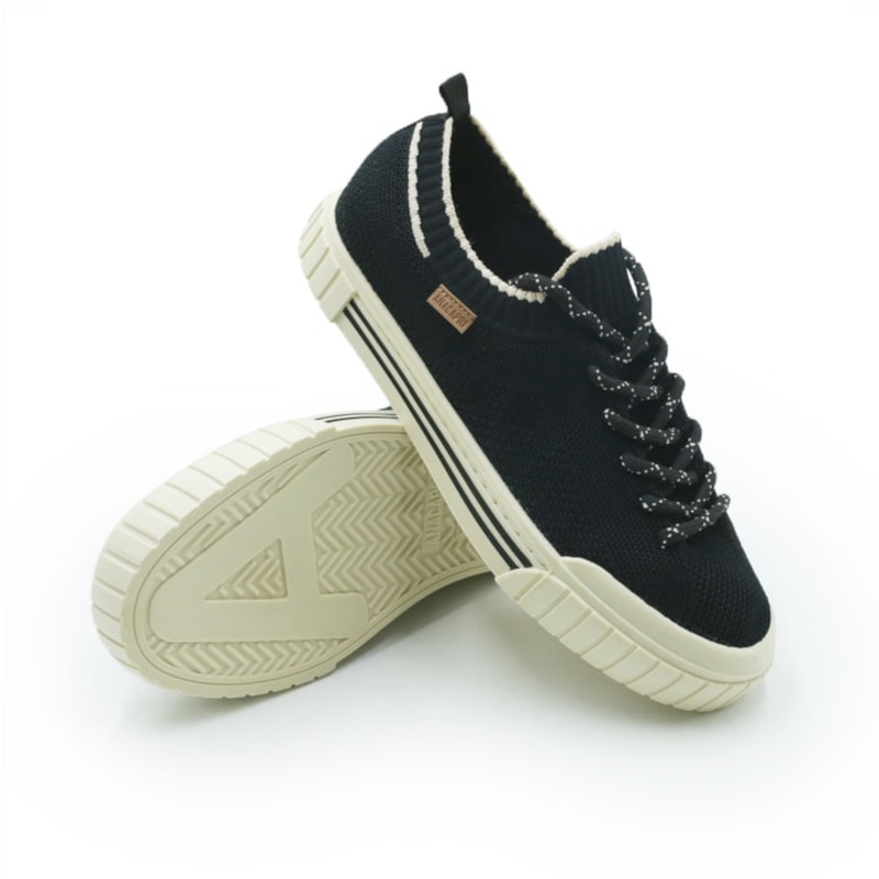 FEMININO TENIS CASUAL ANA CAPRI C3040500050008 PRETO-CRU/PRETO