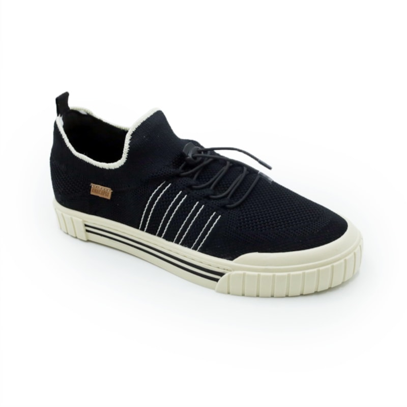 FEMININO TENIS CASUAL ANA CAPRI C3040500840003 PRETO OFF WHITE