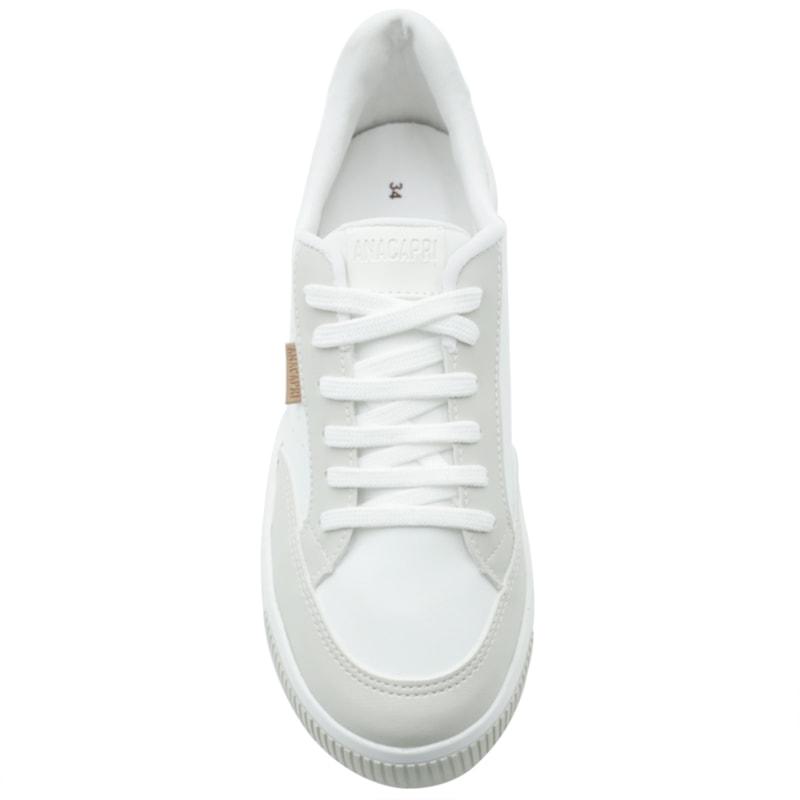 FEMININO TENIS CASUAL ANA CAPRI C3048300010039 BRANCO/AC NIQUEL
