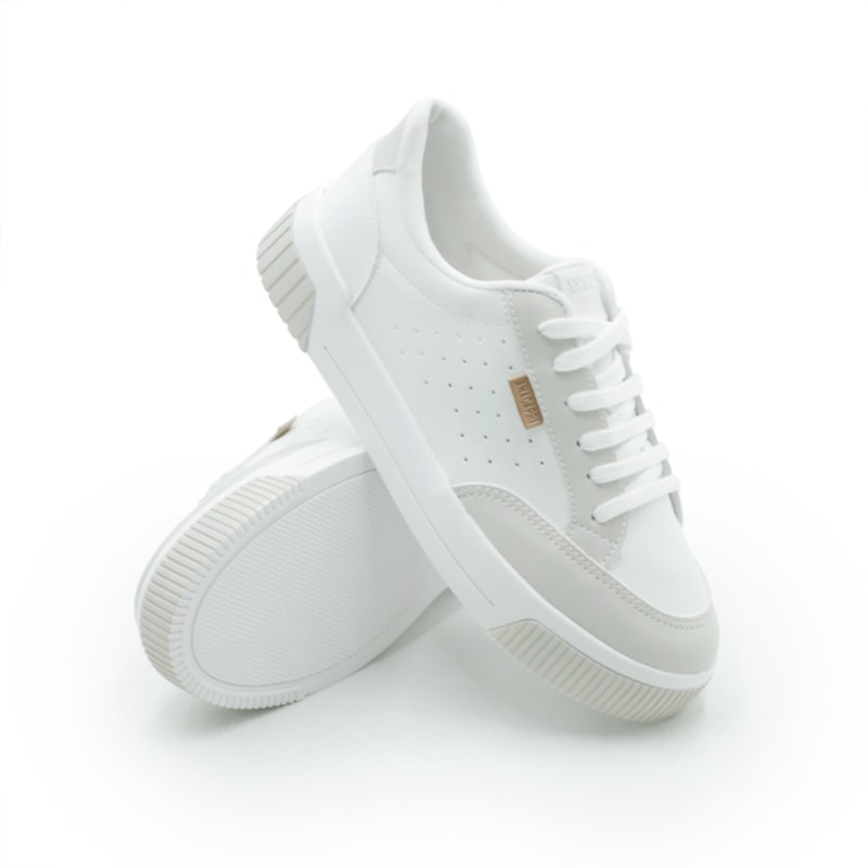 FEMININO TENIS CASUAL ANA CAPRI C3048300010039 BRANCO/AC NIQUEL