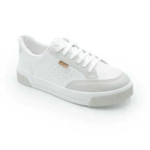 FEMININO TENIS CASUAL ANA CAPRI C3048300010039 BRANCO/AC NIQUEL