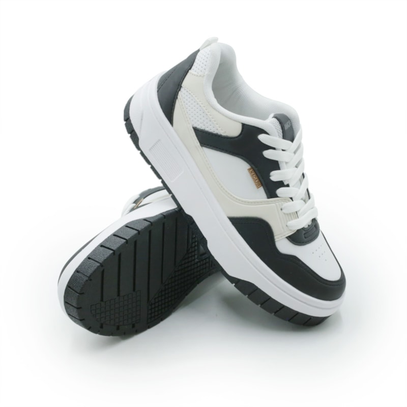 FEMININO TENIS CASUAL ANA CAPRI  C3053300010003 BRANCO PRETO