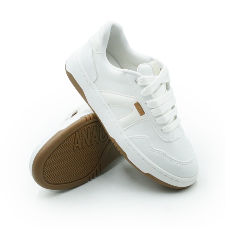 FEMININO TENIS CASUAL ANA CAPRI C3065000020007 BRANCO/BEGE