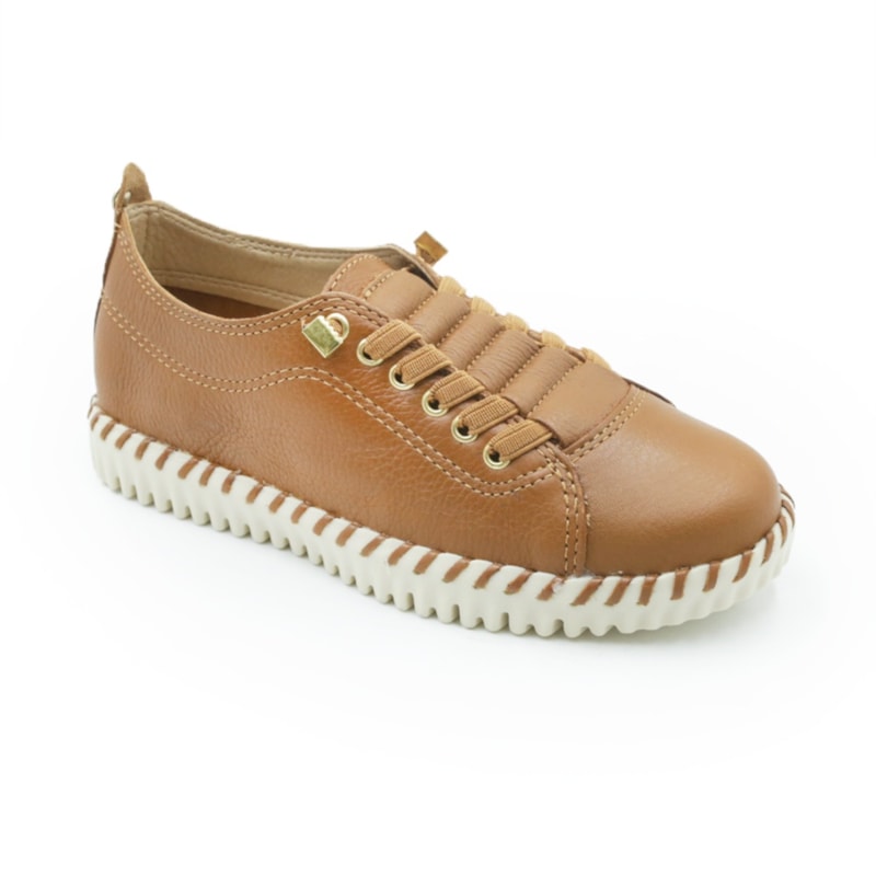 FEMININO TENIS CASUAL BOTTERO  382702 4 CARAMELO