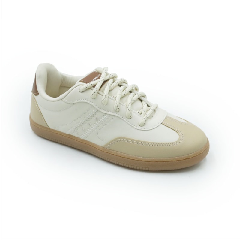 FEMININO TENIS CASUAL FERRETTI  16481 OFF WHITE AMENDOA