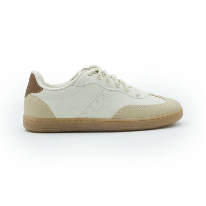 FEMININO TENIS CASUAL FERRETTI  16481 OFF WHITE AMENDOA