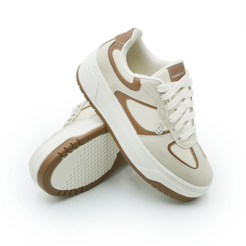 FEMININO TENIS CASUAL FERRETTI  16544 ANGELICA AREIA