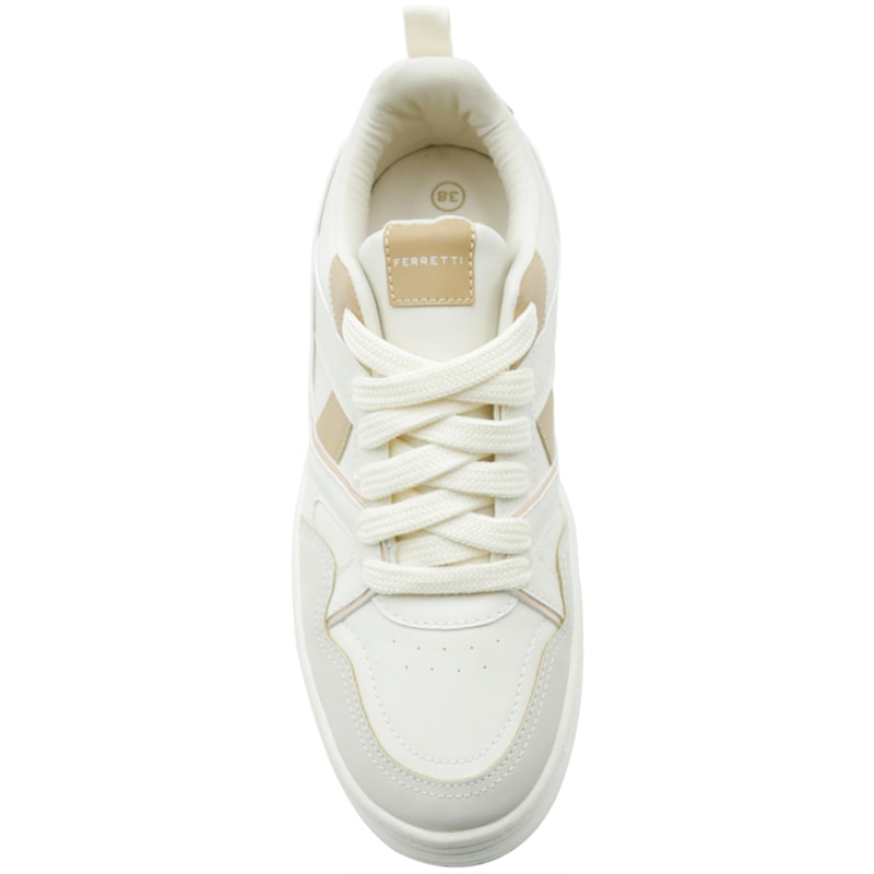 FEMININO TENIS CASUAL FERRETTI  17215 OFF CZA PALHA