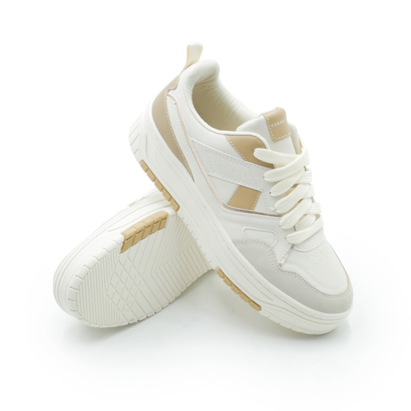FEMININO TENIS CASUAL FERRETTI  17215 OFF CZA PALHA