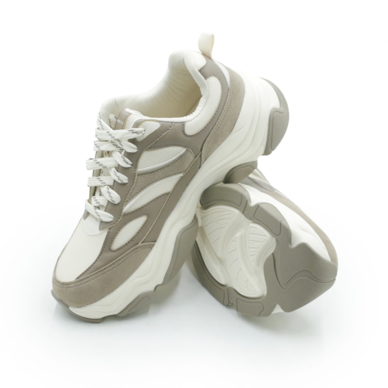FEMININO TENIS CASUAL FERRETTI 19011 21760OFF TAUPE OFF